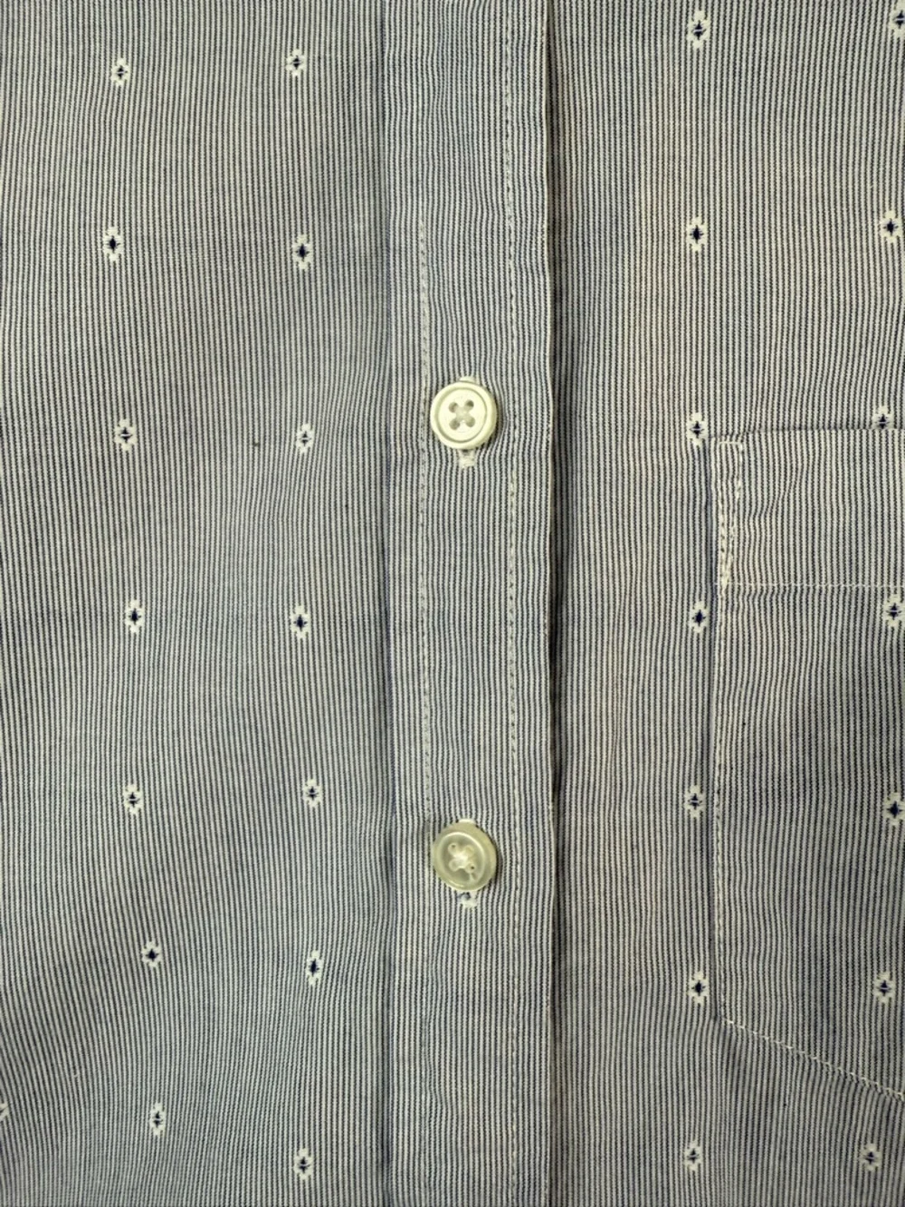 J. Crew Light Blue floral Print Cotton Button-Down Shirt size: XXS